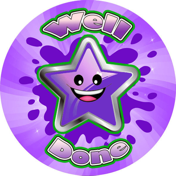 Sticker Stocker - 120 Mixed Berry Well Done 30mm Scented Reward Stickers for Teachers, Parents and Party Bags