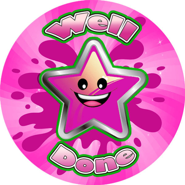 Sticker Stocker - 120 Mixed Berry Well Done 30mm Scented Reward Stickers for Teachers, Parents and Party Bags