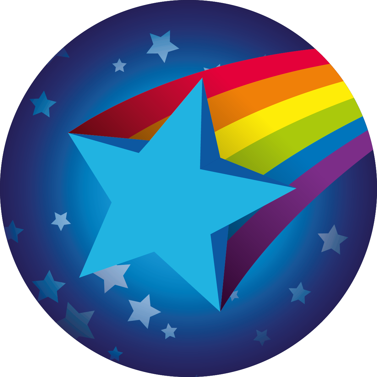 Sticker Stocker - 120 Mixed Berry Rainbow Star Smiles 30mm Scented Reward Stickers for Teachers, Parents and Party Bags