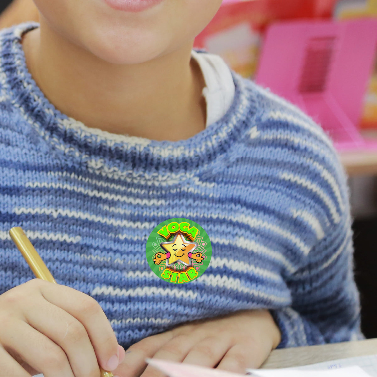 144 Yoga Star 30mm Reward Stickers for Schools, Clubs, Teachers, Parents