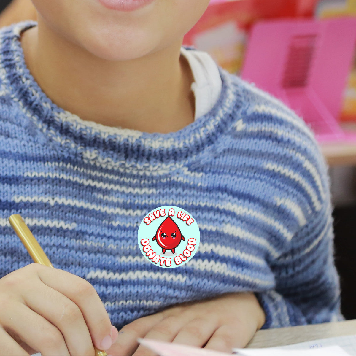 Sticker Stocker - 144 Save a Life, Donate I Gave Blood 30mm NHS Bravery Reward Stickers for Nurses Doctors