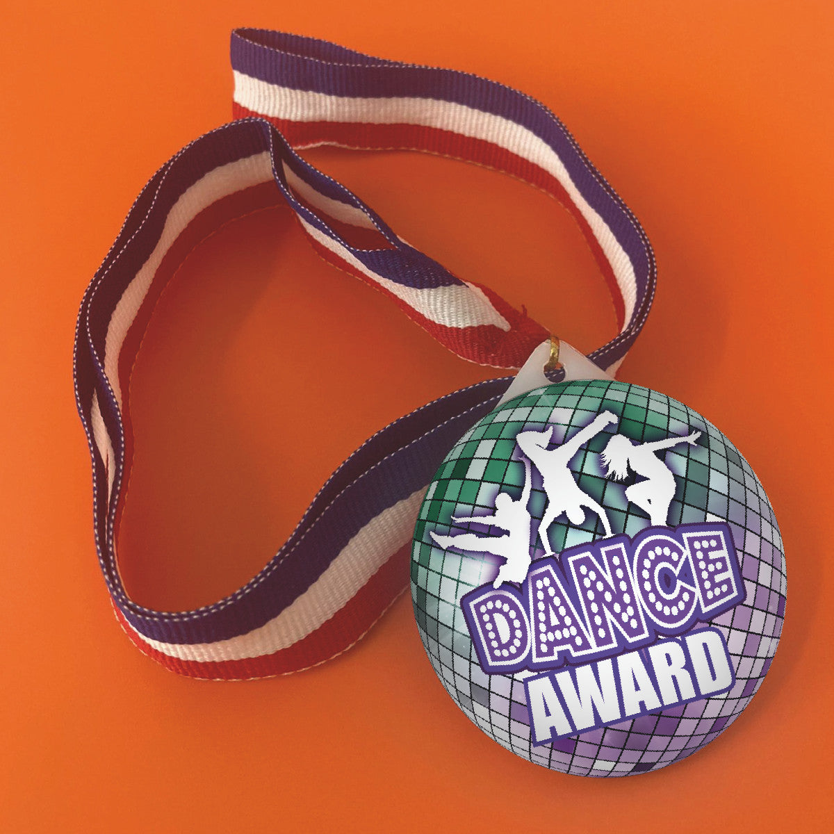 Sticker Stocker - Dance Award Large 55mm Plastic Medal  FREE Ribbon and Certificate