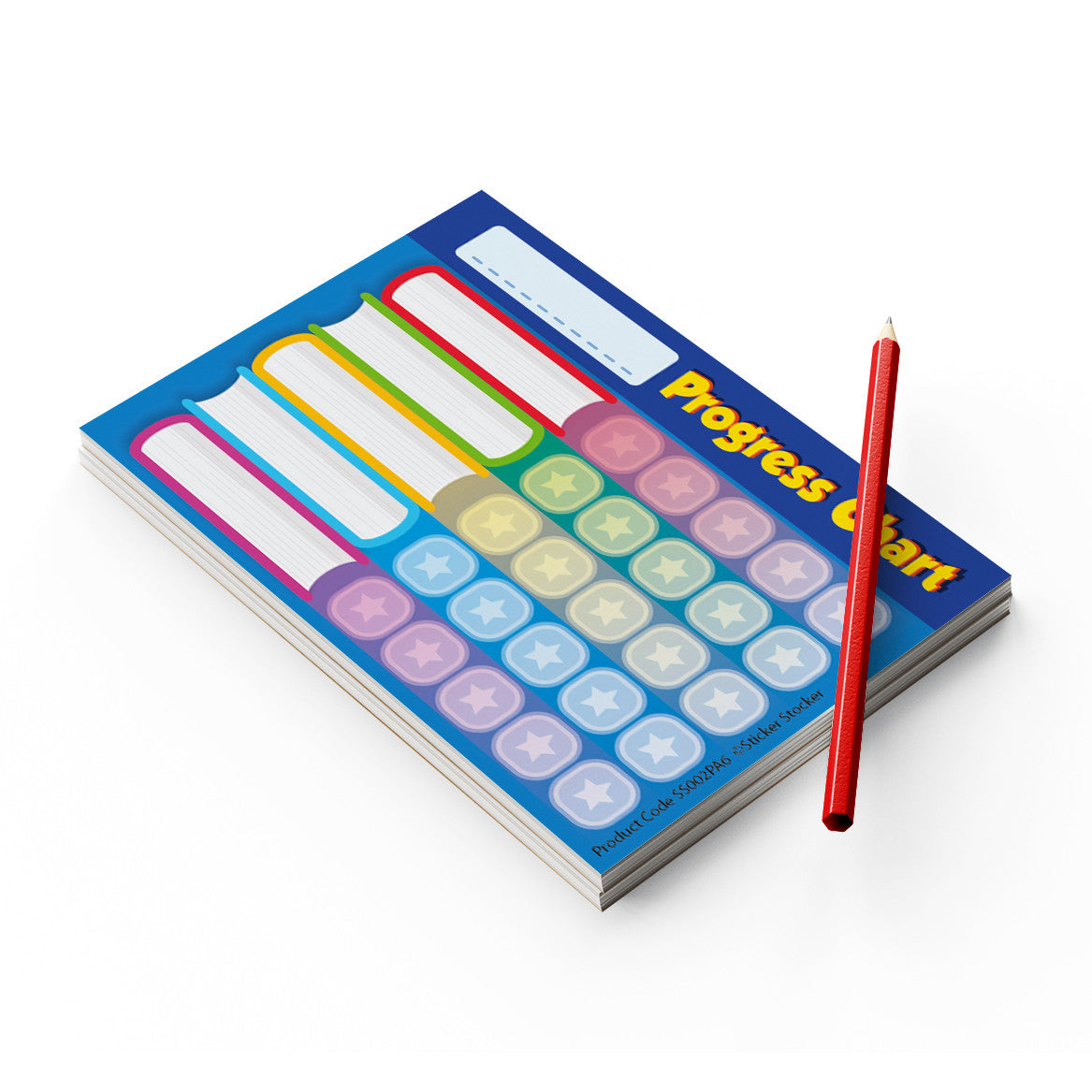 Sticker Stocker - A6 Praise Note Pad 100 Sheet Incentive Chart Rewards - Book Progress Chart