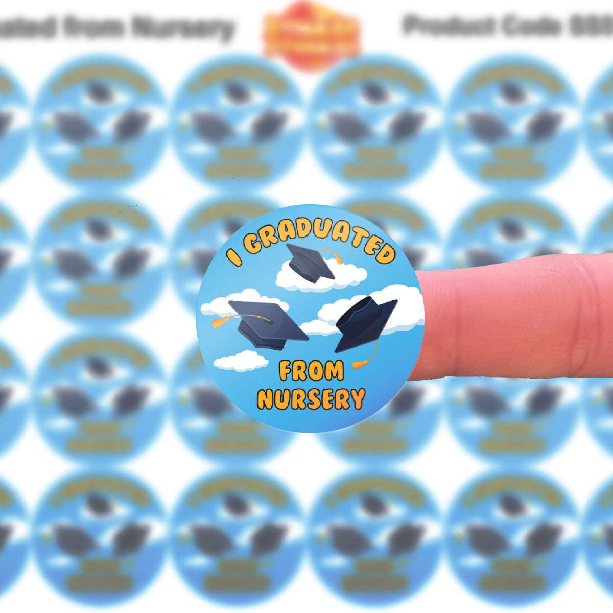 144 Nursery Graduate 30mm Reward Stickers for School Teachers, Parents, Nursery