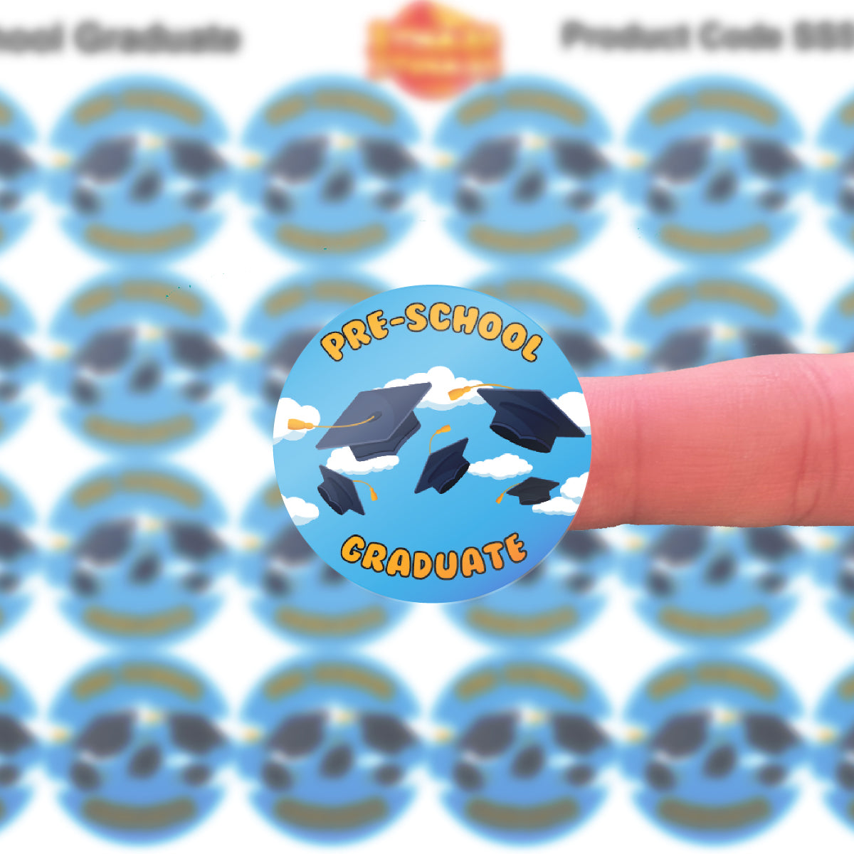 144 Pre-school Graduate 30mm Reward Stickers for School Teachers, Parents, Nursery, Pre-school