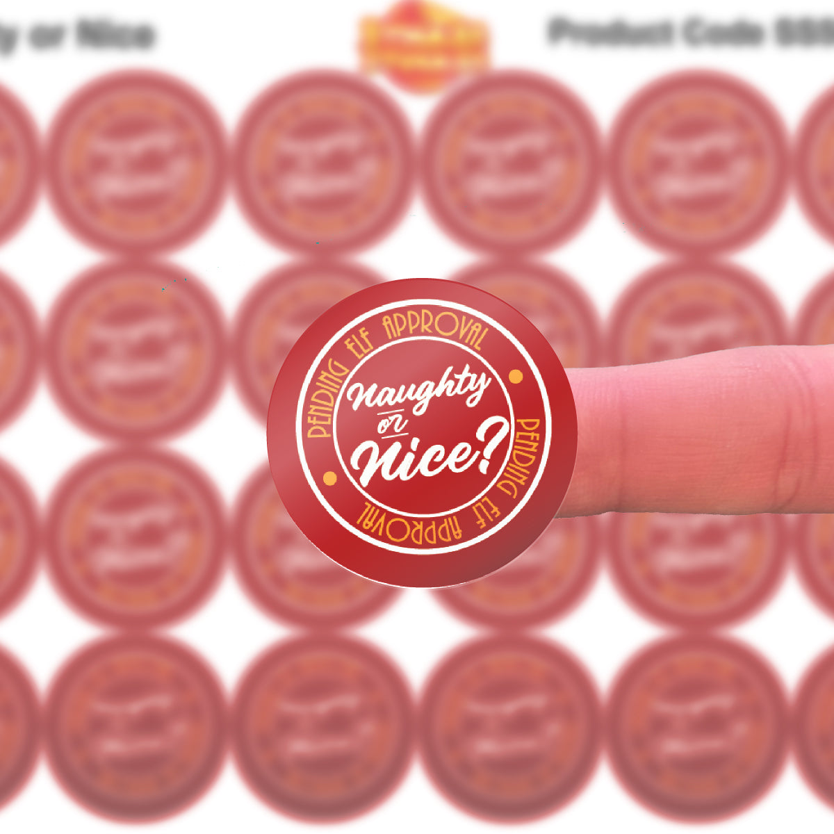 144 Naughty or Nice List 30mm Reward Stickers for Schools, Santa's Grotto, Christmas Fairs