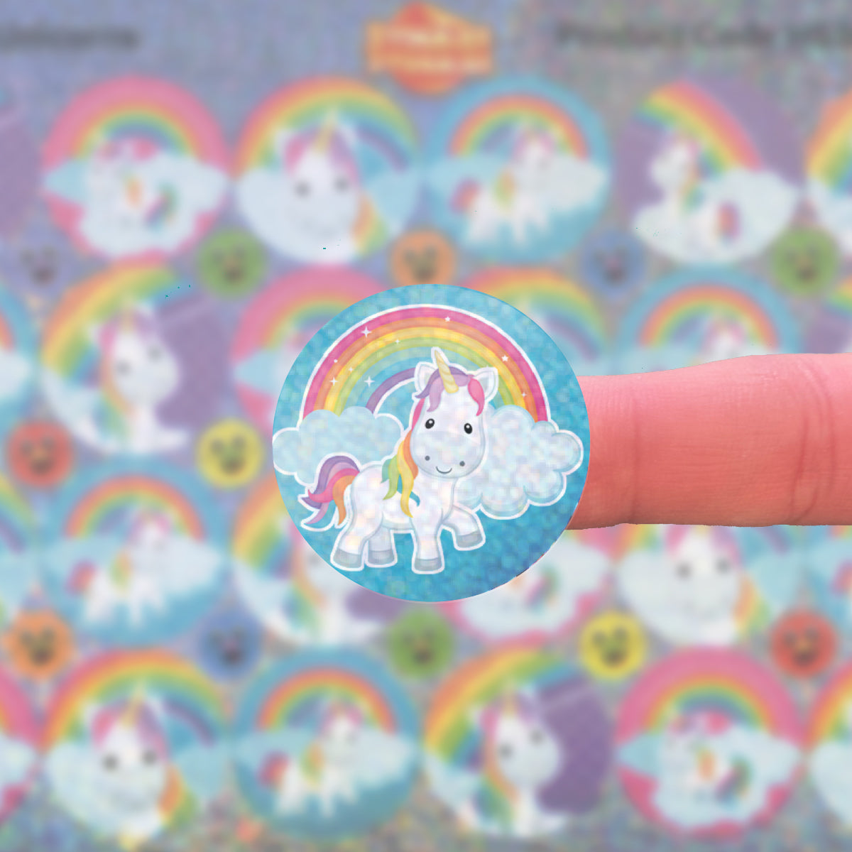 96 Sparkle Unicorns Stickers 30mm + 60 Free Sparkle Smiles Reward Stickers for Teachers, Parents and Schools