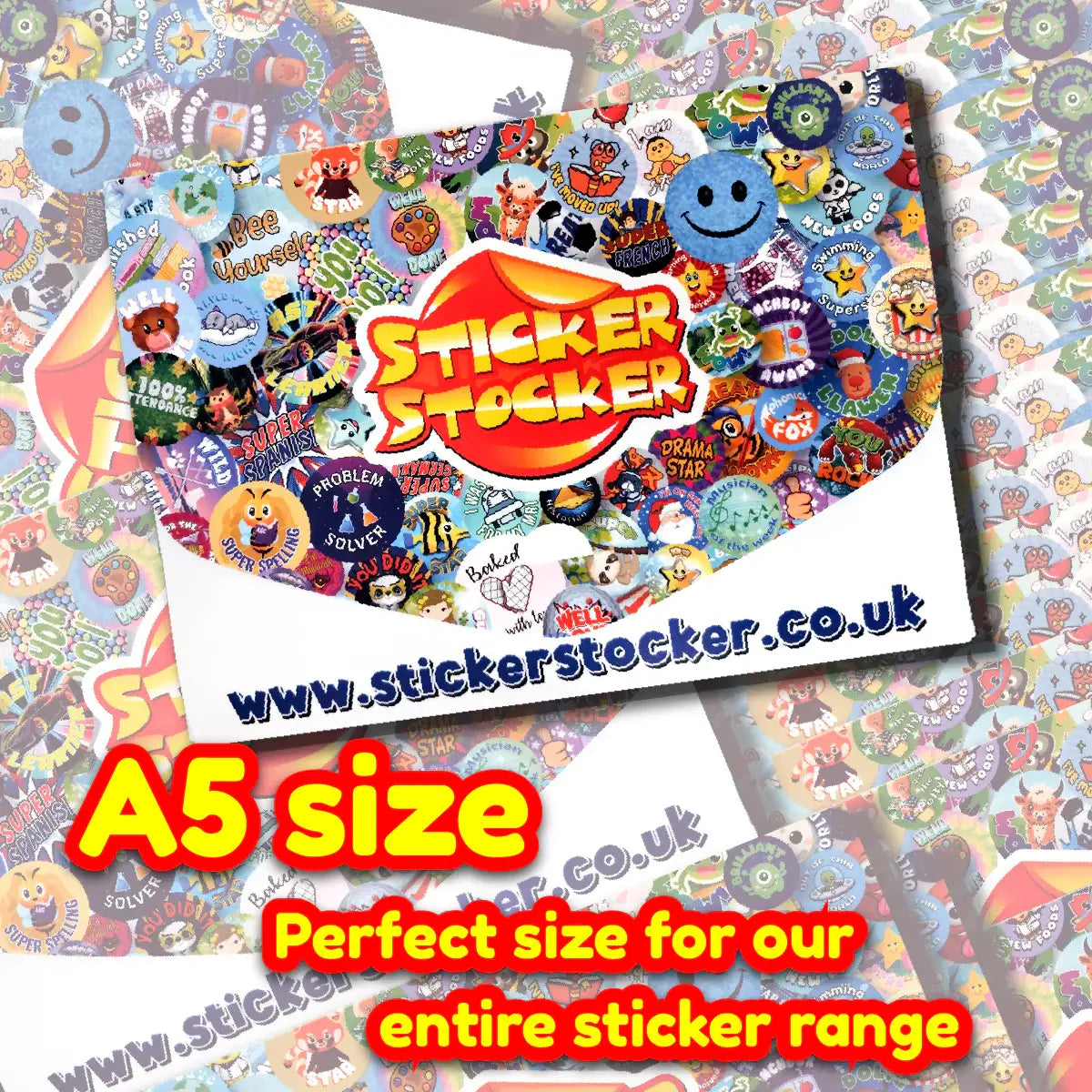 Sticker Stocker My Sticker Folder Storage Box file for school teachers and collectors ...