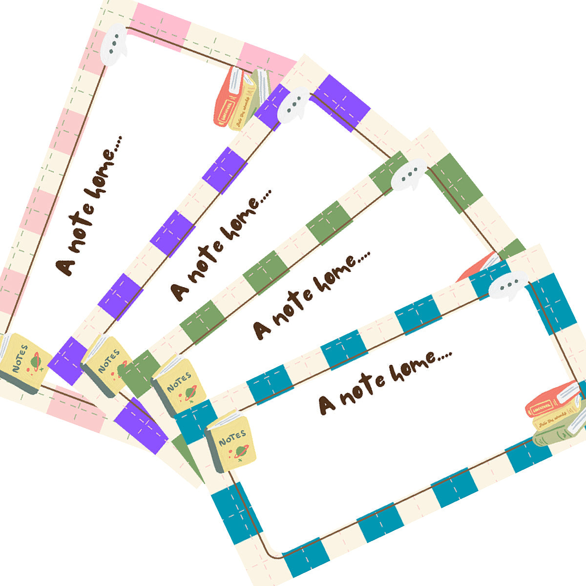 72 x A Note Home - Teacher Stickers,  60mm x 28mm