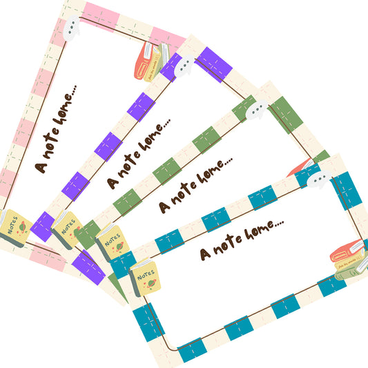 72 x A Note Home - Teacher Stickers,  60mm x 28mm