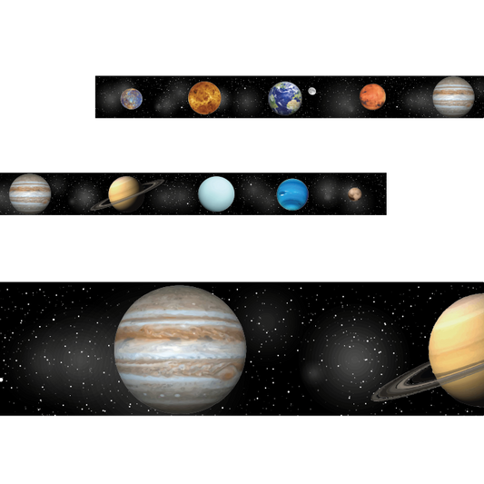Sticker Stocker - Solar System Planets Classroom Trimmers 14.25m long Notice Board Display Borders