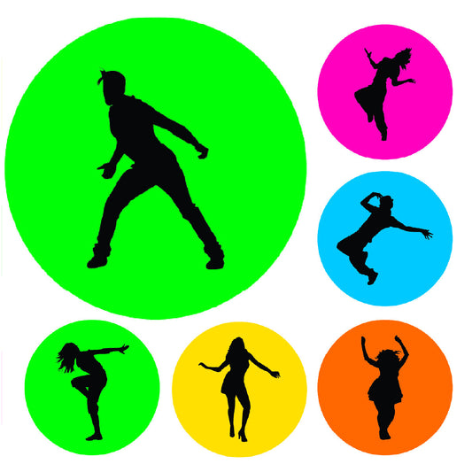 Sticker Stocker - 900 Colourful Dance Dots 10mm Glossy Teacher Reward Stickers Spot Stickers Journal Stickers