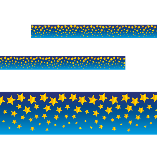 Sticker Stocker - Bright Stars Classroom Trimmers 14.25m long Notice Board Display Borders