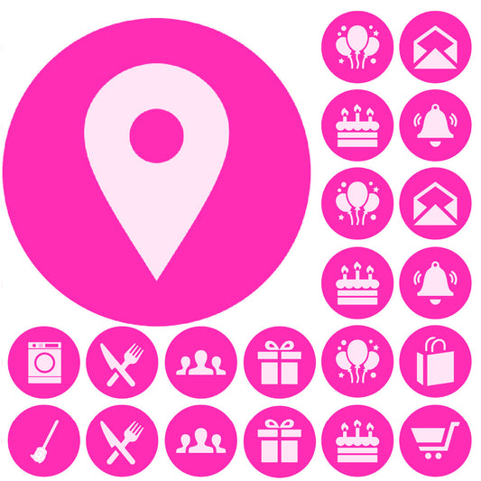 Sticker Stocker - 900 Pink Mini Planner Dots 10mm Everyday Motivational Spot Diary Stickers