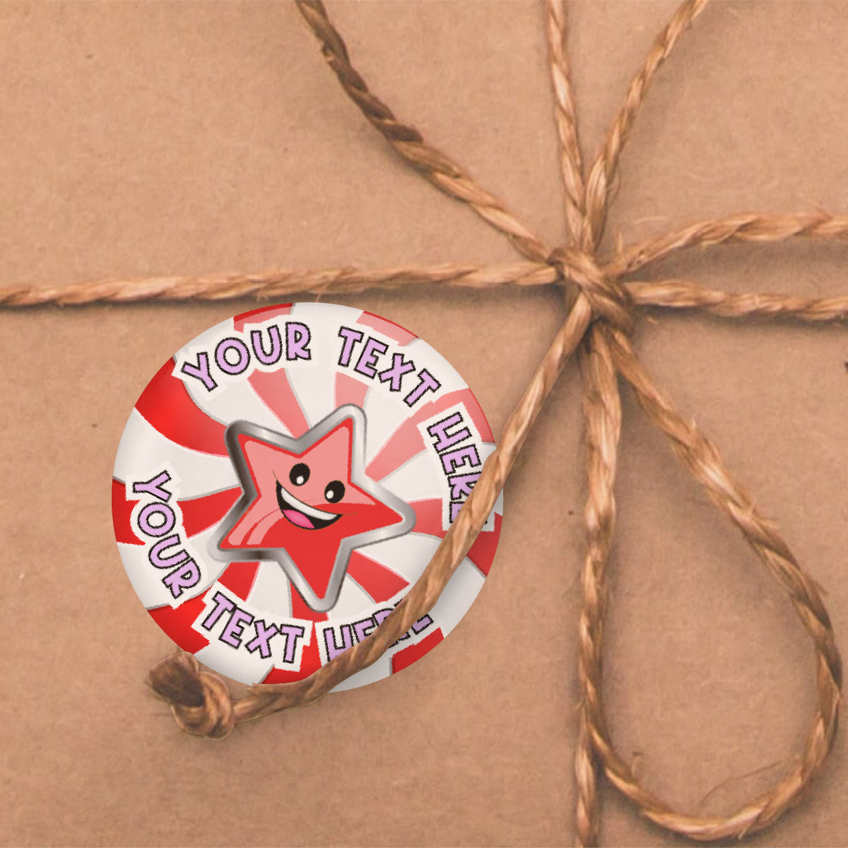 120 Peppermint Stars Scented Personalised Stickers - 30mm Scented Stickers - For Teachers Nursery Parents