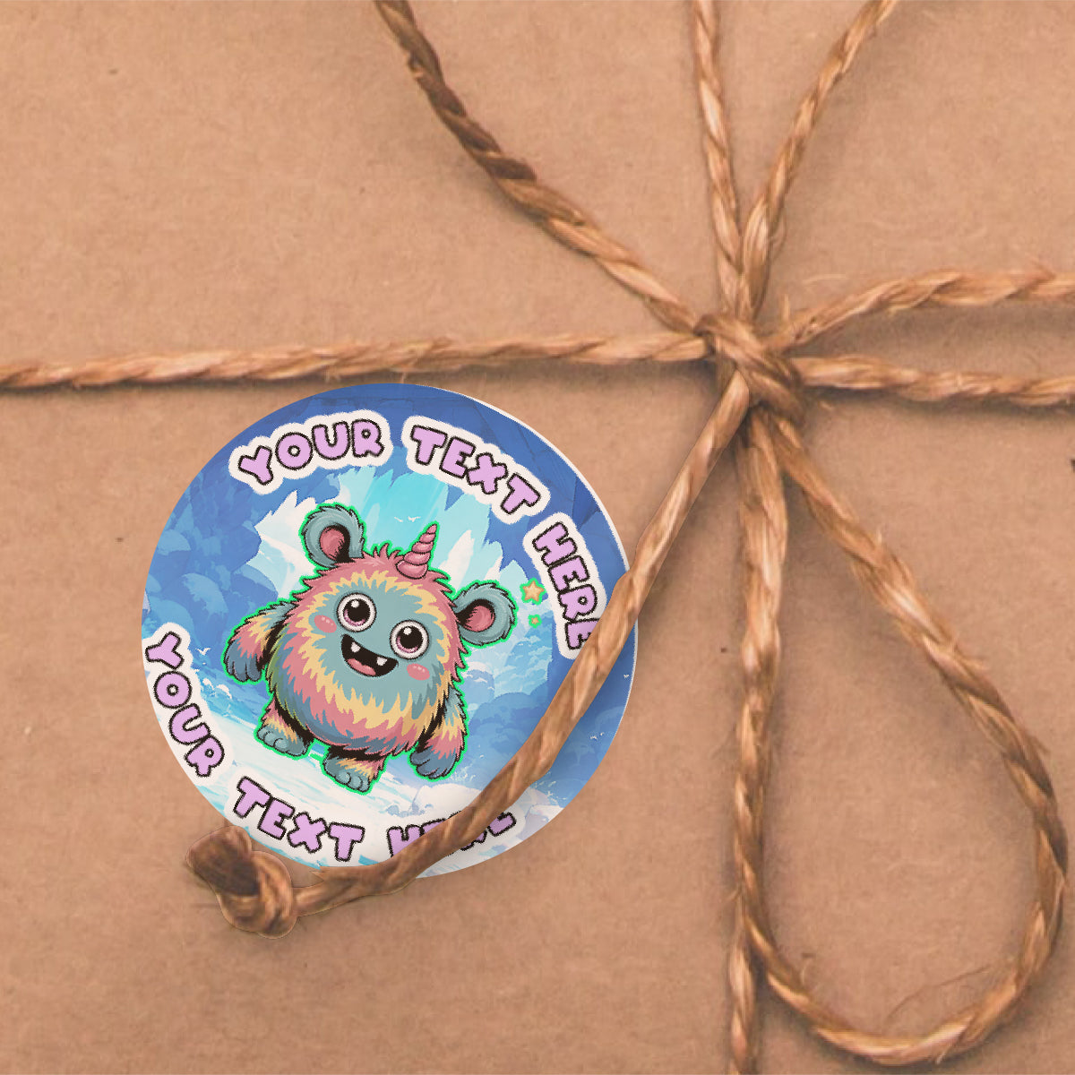 120 Minty Monsters Scented Personalised Stickers - 30mm Scented Stickers - For Teachers Nursery Parents