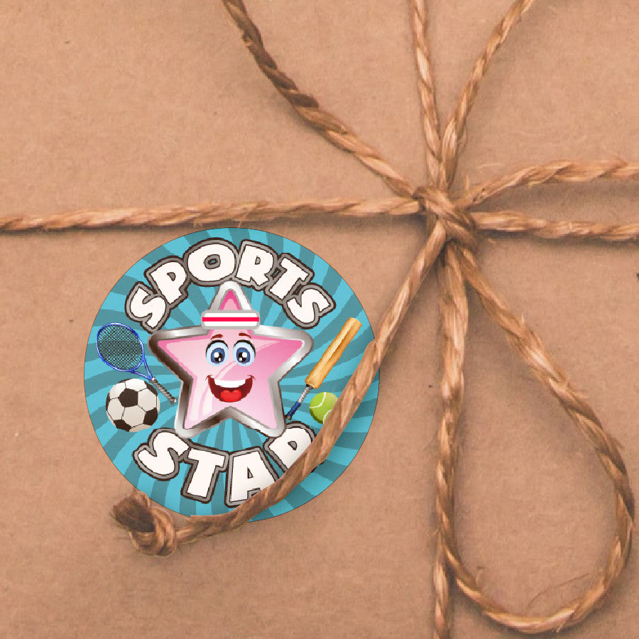 Sticker Stocker - 144 Sports Star - 30mm - Glossy Reward Stickers for Teachers & Parents
