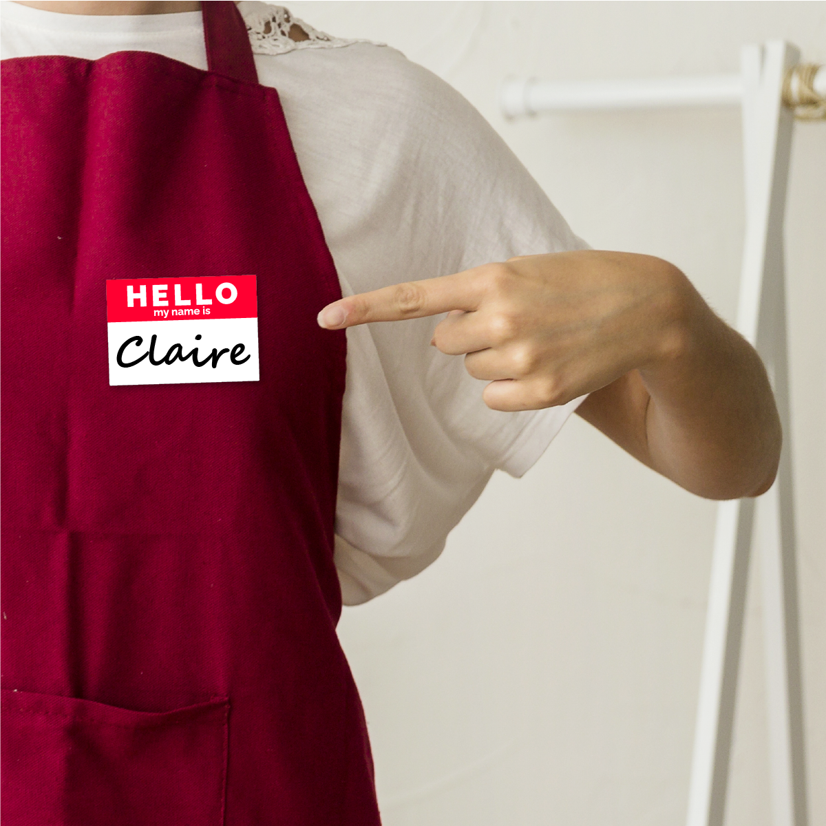 Sticker Stocker - Colourful Name Tag Labels, Hello my name is stickers 68mm x 48mm
