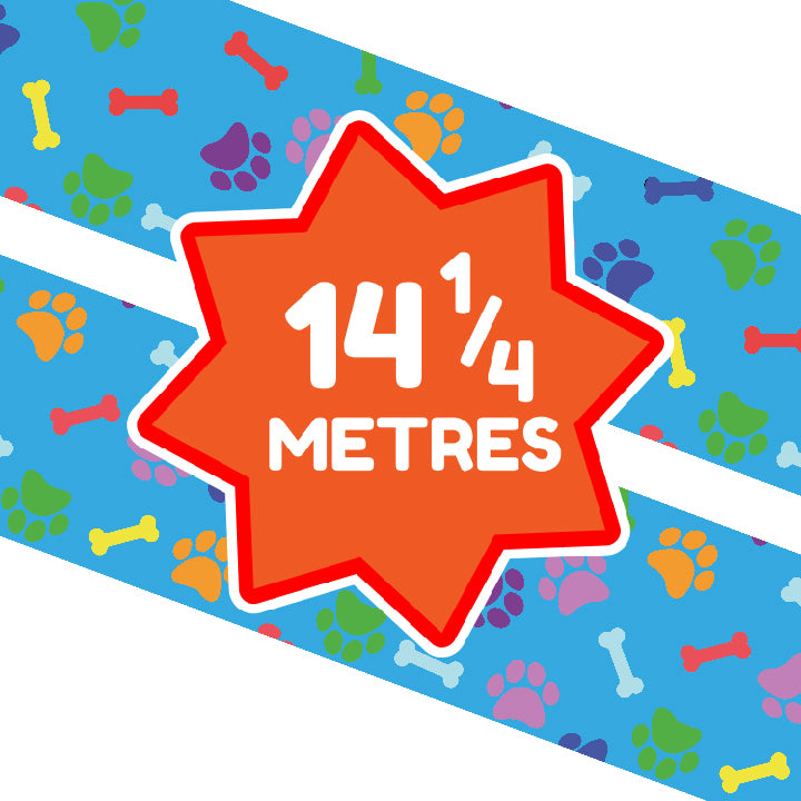 Colourful Paw Prints Classroom Trimmers 14.25m long Notice Board Book Day Display Borders (Copy)