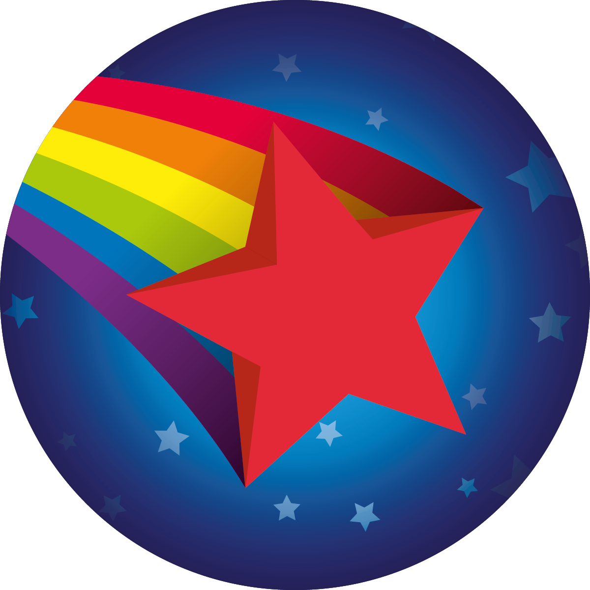 Sticker Stocker - 120 Mixed Berry Rainbow Star Smiles 30mm Scented Reward Stickers for Teachers, Parents and Party Bags