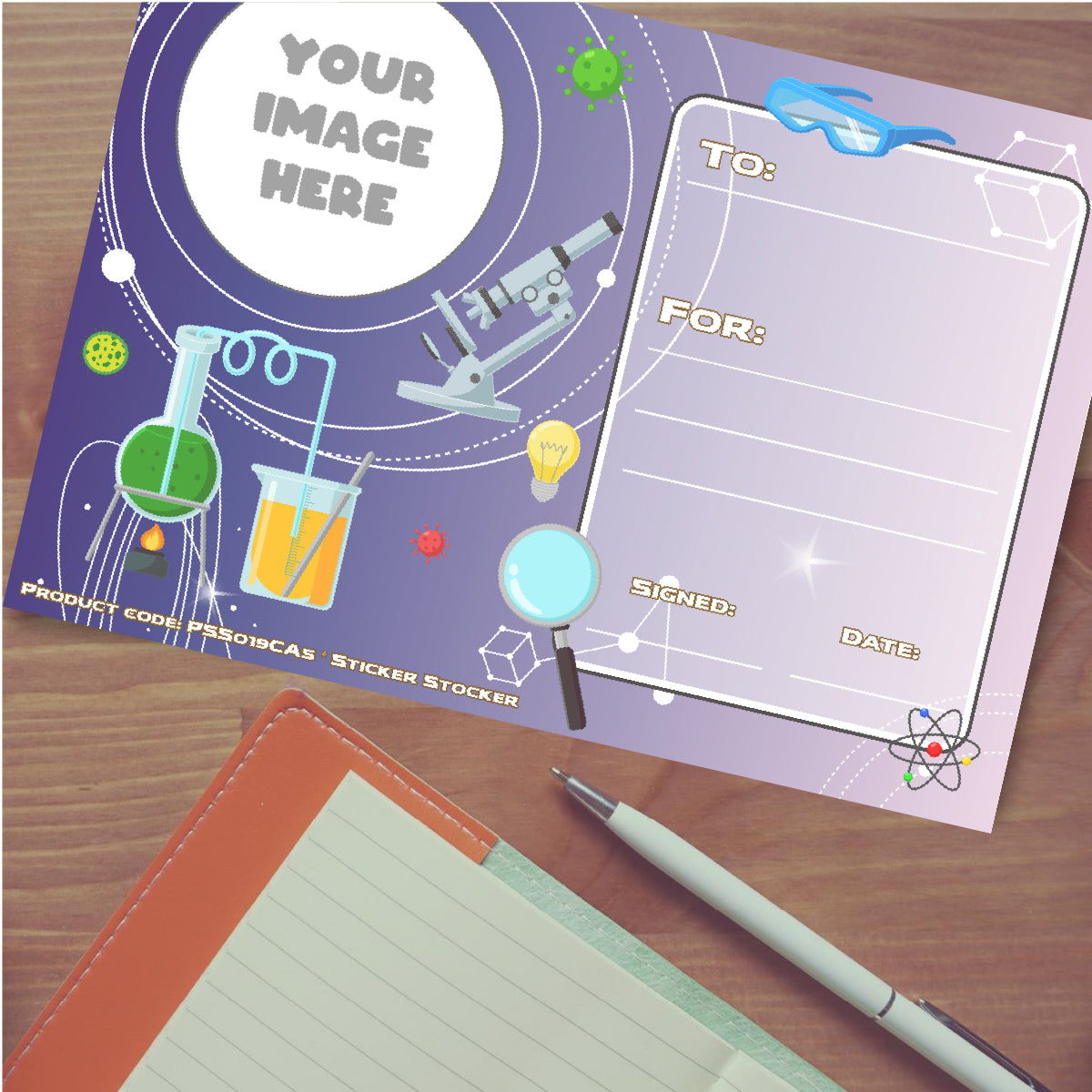 Personalised Science Award certificates for school teachers, 250gsm A5 silk finish Photo Paper