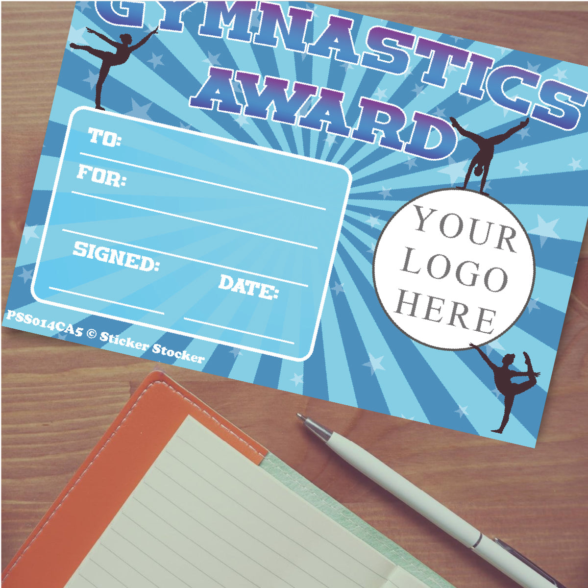 Personalised Gymnastics Award certificates for school teachers, 250gsm A5 silk finish Photo Paper