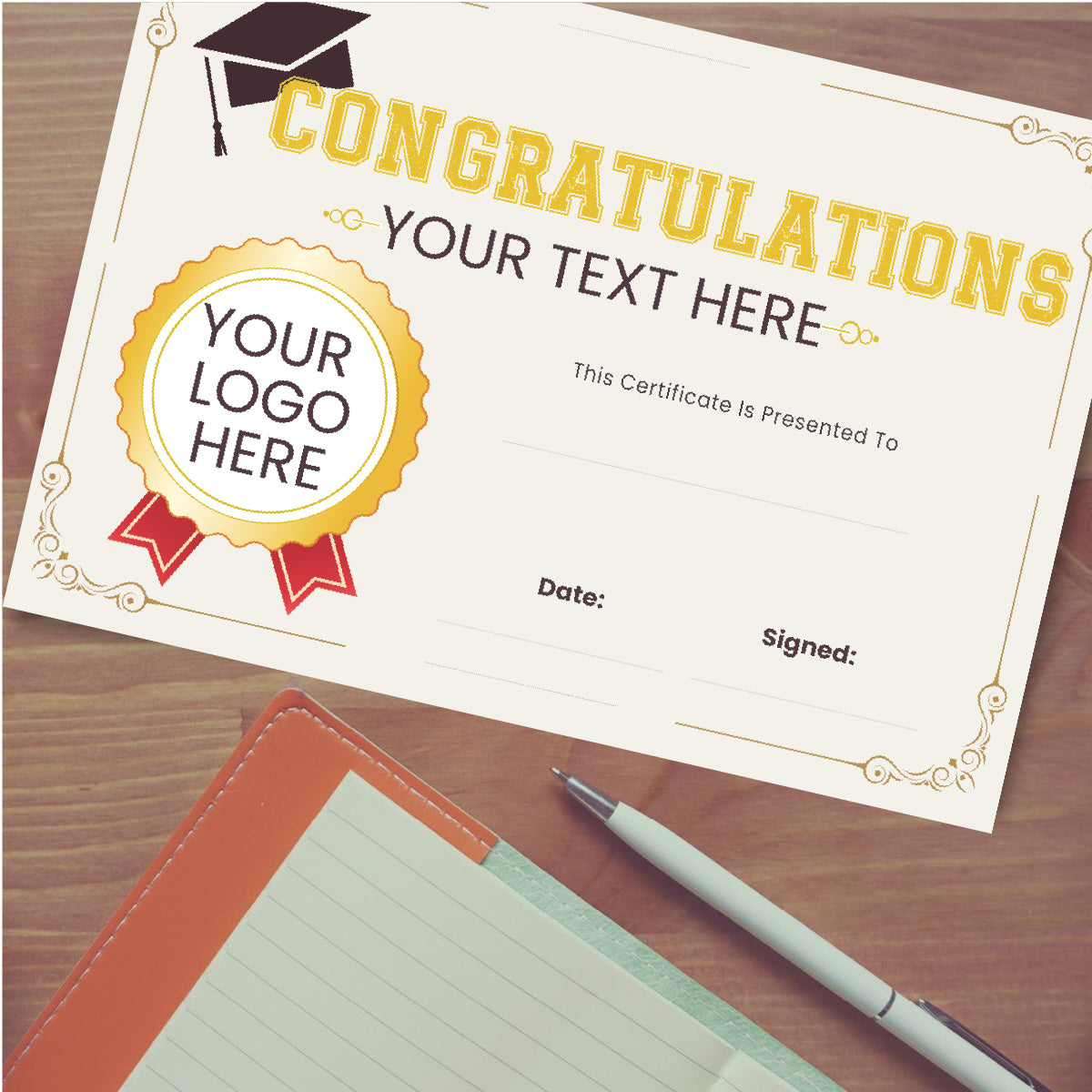 Personalised Graduation certificates for school teachers, 250gsm A5 silk finish Photo Paper