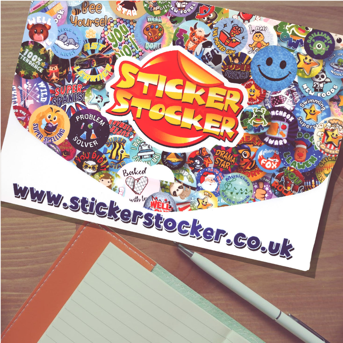 My Sticker Folder storage box file for school teachers and collectors