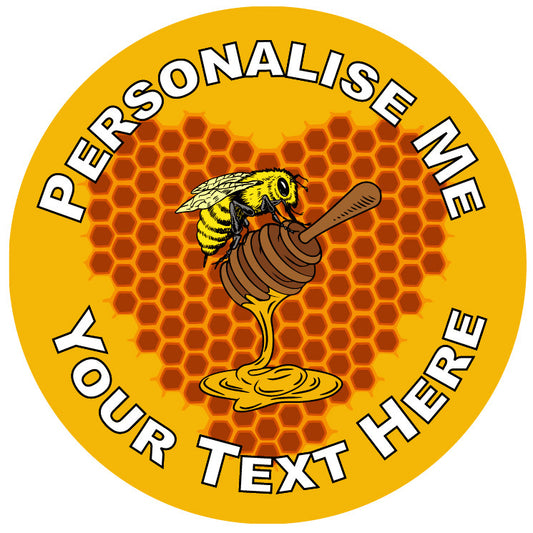 Sticker Stocker - 144 Personalised Honey Hearts 30mm Reward Stickers for School Teachers, Parents and Nursery