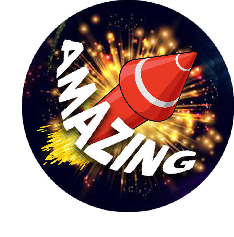 Sticker Stocker - 144 Firework Praise 30mm Stickers Glossy Reward Stickers