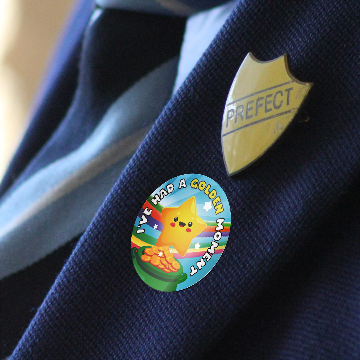 144 Golden Moments 30mm Reward Stickers for School Teachers, Parents, Nursery, Pre-School