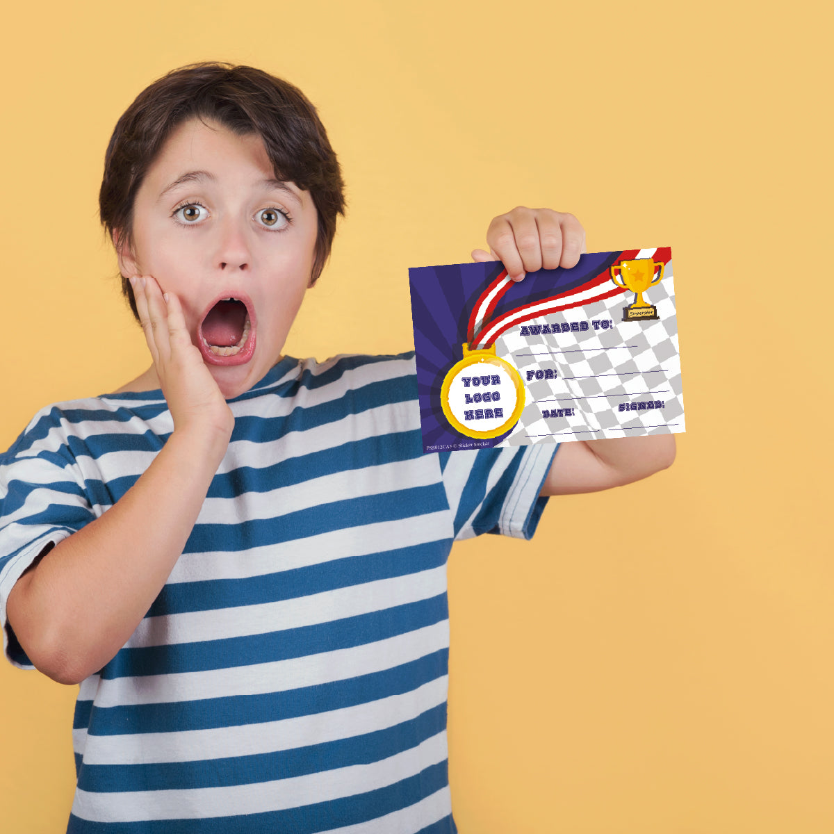 Personalised Sports Day certificates for school teachers, 250gsm A5 silk finish Photo Paper