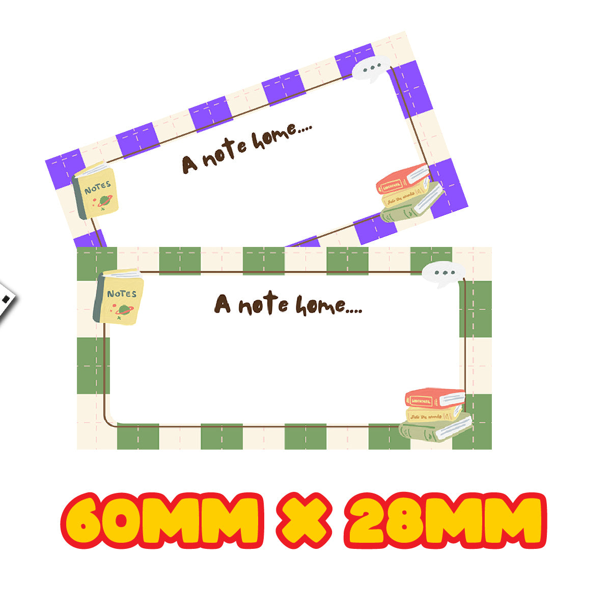 72 x A Note Home - Teacher Stickers,  60mm x 28mm