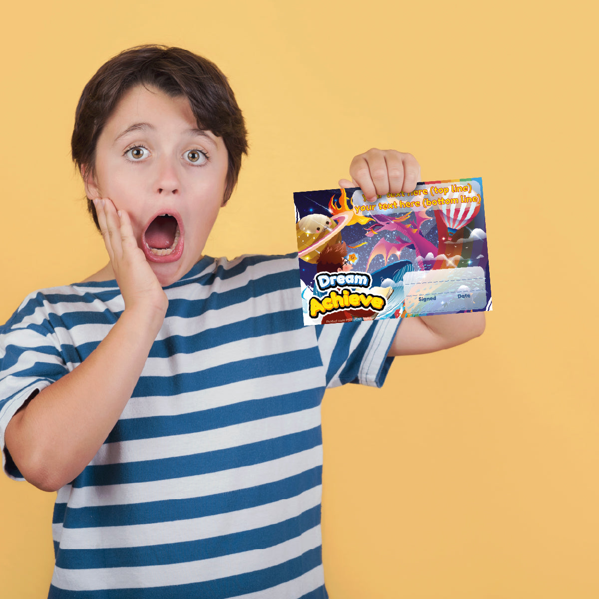 Personalised Dream Achieve certificates for school teachers, 250gsm A5 silk finish Photo Paper