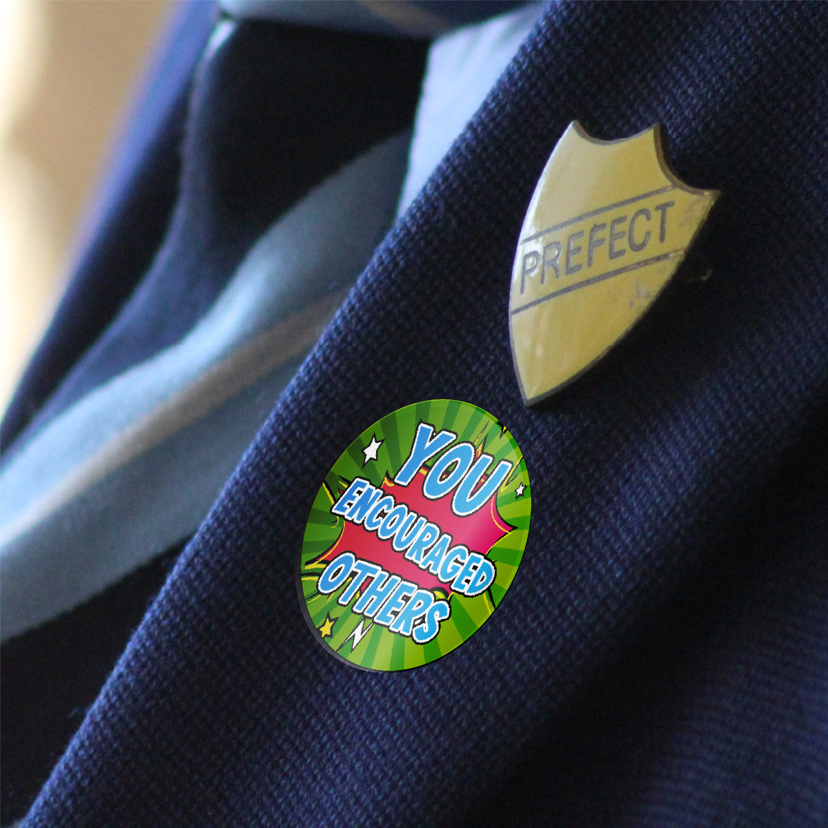 144 Teamwork Praise Words - 30mm - Glossy Reward Stickers for Teachers & Parents