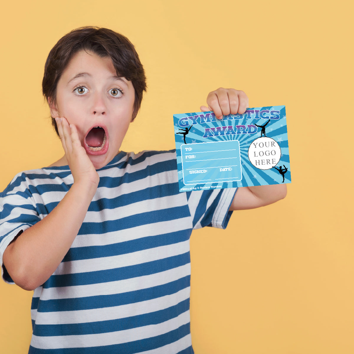 Personalised Gymnastics Award certificates for school teachers, 250gsm A5 silk finish Photo Paper