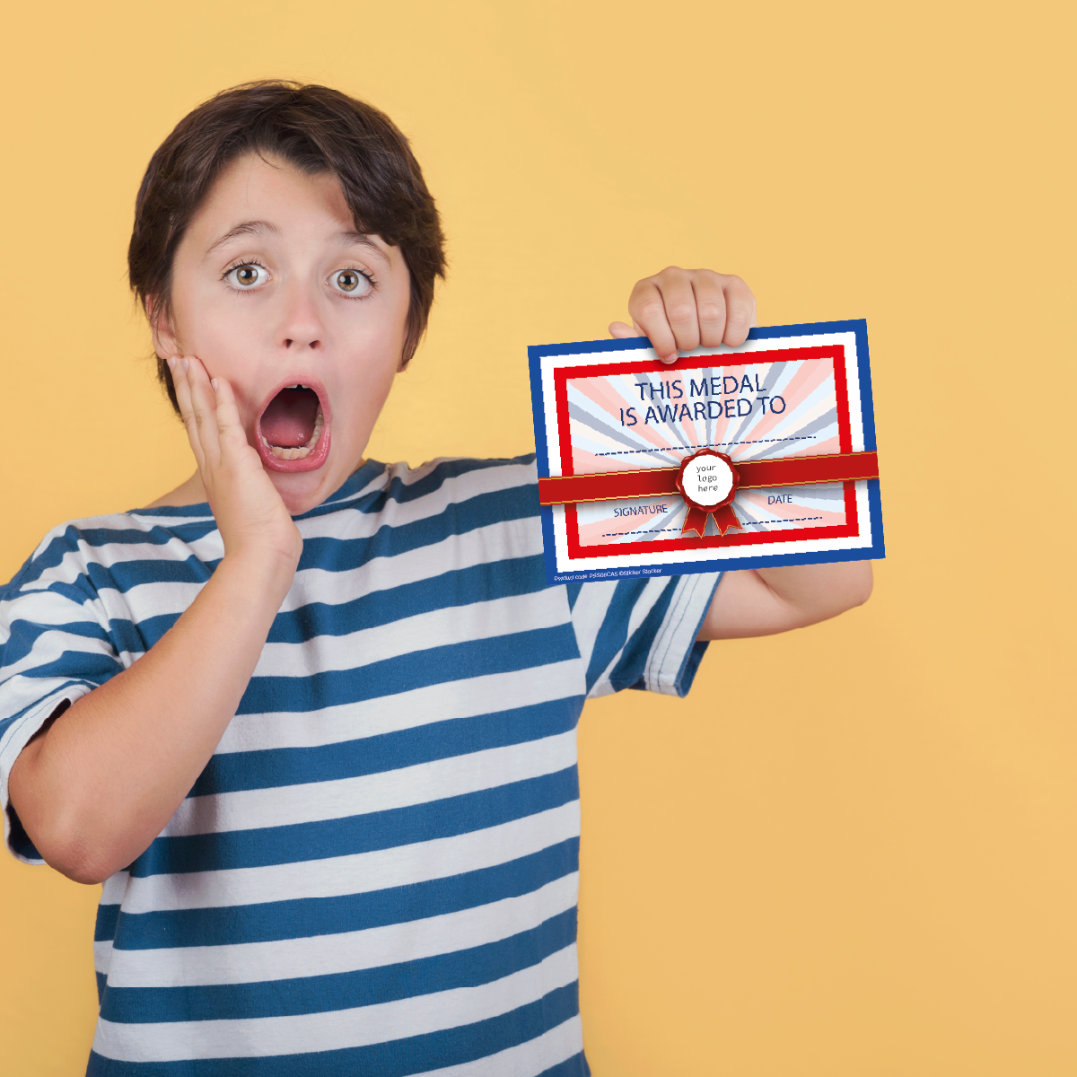 Personalised Medal Award certificates for school teachers, 250gsm A5 silk finish Photo Paper