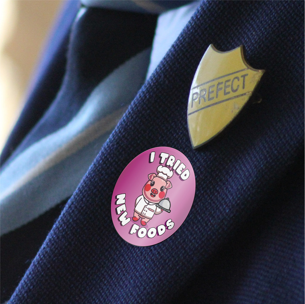 I Tried New Foods Reward Stickers 30mm Toddler Training Reward Stickers for Teachers or Parents
