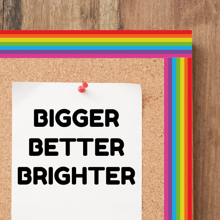 Sticker Stocker - Rainbow Classroom Trimmers 14.25m long Notice Board Display Borders