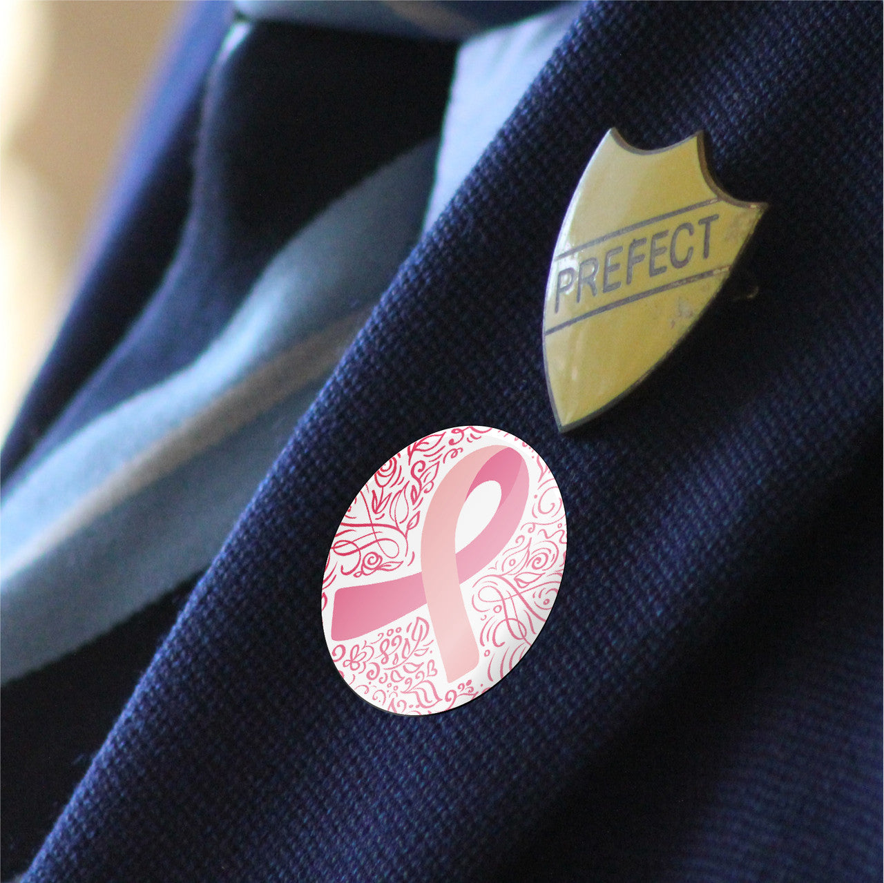 SS41430 144 Breast Cancer Awareness 30mm Stickers for Support, Awareness