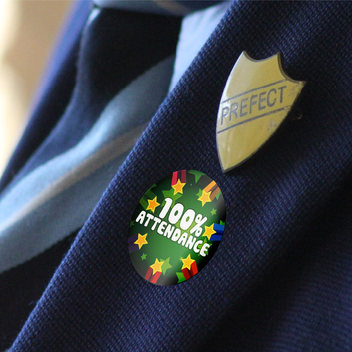 Sticker Stocker - 144 Perfect 100% Attendance - 30mm Glossy Reward Stickers for Teachers & Parents