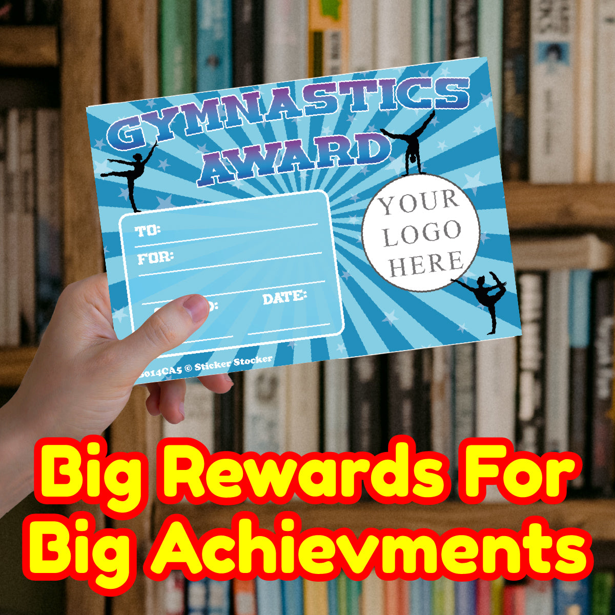 Personalised Gymnastics Award certificates for school teachers, 250gsm A5 silk finish Photo Paper