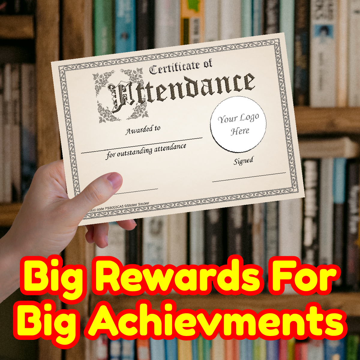 Sticker Stocker Personalised Certificate of Attendance for school teachers, A5 silk finish Photo Paper