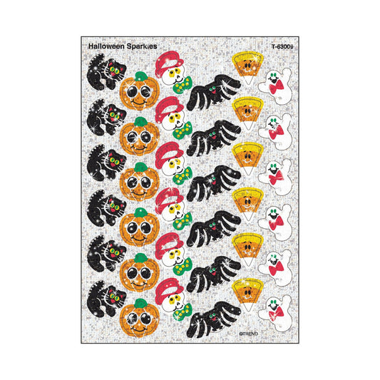 Trend Enterprises Inc 72 Halloween Sparkles Sparkle Reward Stickers