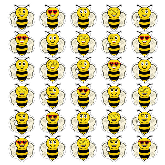 Sticker Stocker - 288 Smiling Bee 20mm Children's Reward Stickers for School Teachers or Nurses