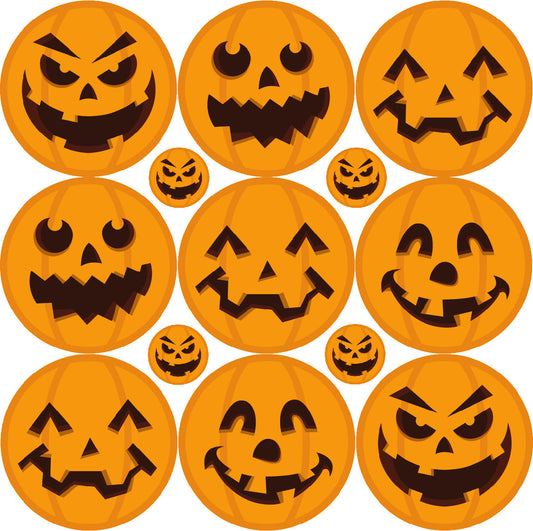 Sticker Stocker - 234 Pumpkin Smiles Halloween Reward Stickers for School Teachers, Parents and Nursery