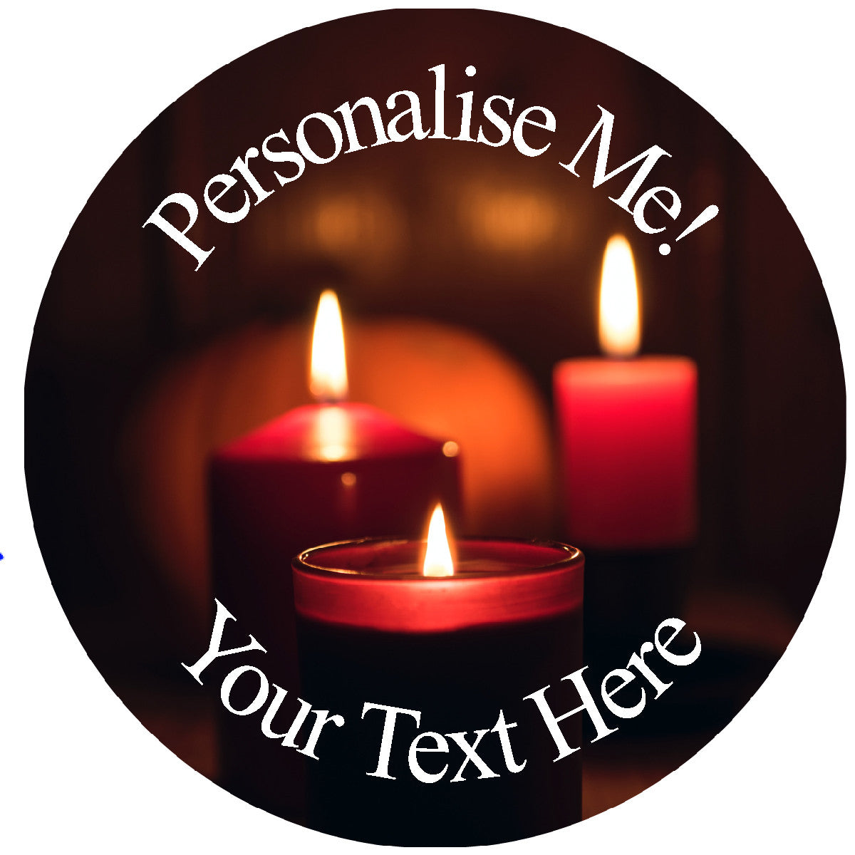 Sticker Stocker 144 Personalised Crafty Candles 30mm Glossy Stickers Labels