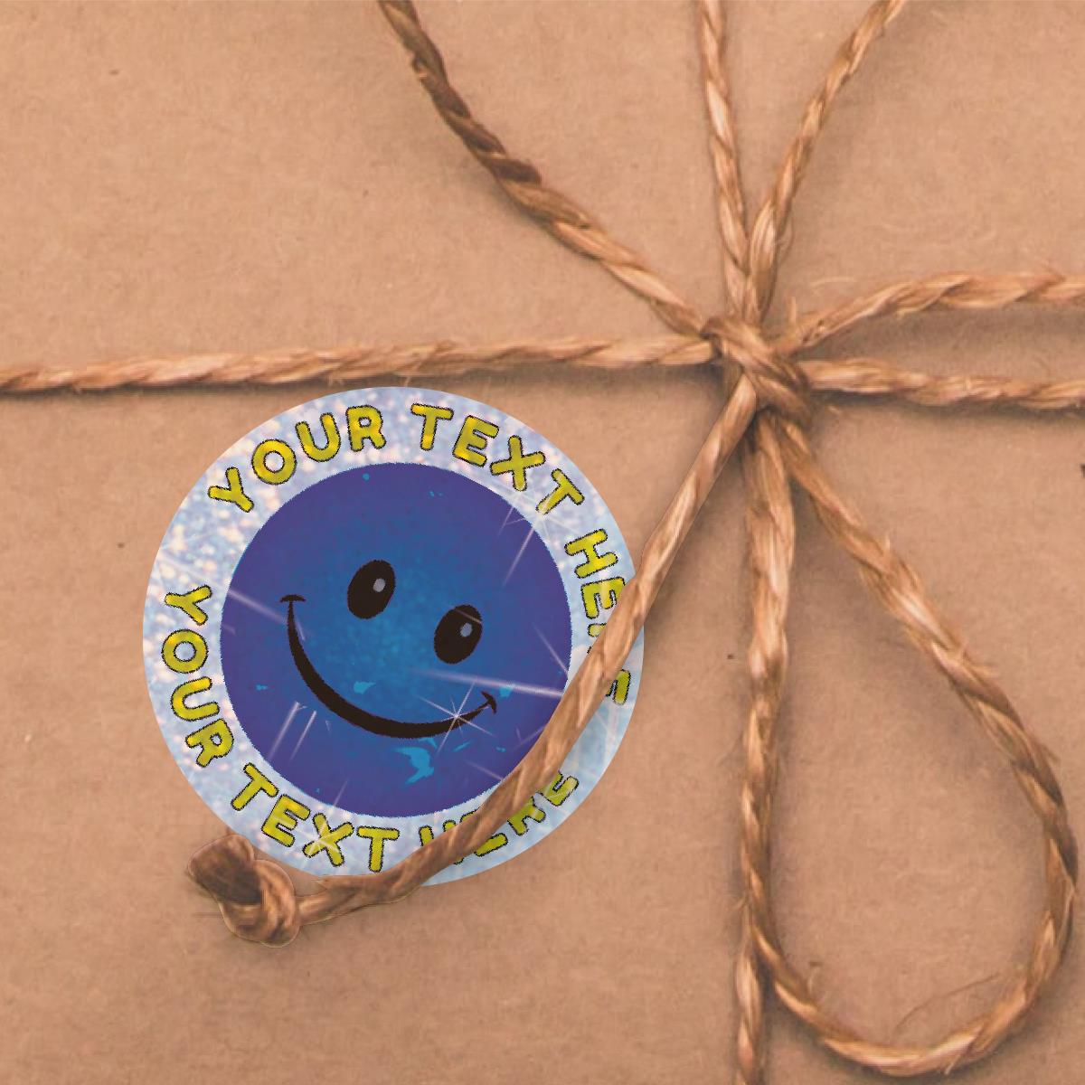 96 Personalised Sparkle Smiles 30mm Reward Stickers + 60 Free Sparkle Smiles for School Teachers, Parents and Nursery