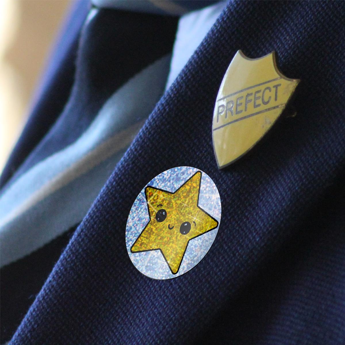96 Sparkle Stars Stickers 30mm + 60 Free Sparkle Smiles Reward Stickers for Teachers, Parents and Schools