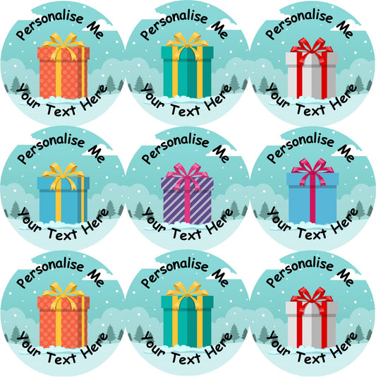 144 Personalised Christmas Presents 30mm Reward Stickers for School Teachers, Parents and Nursery